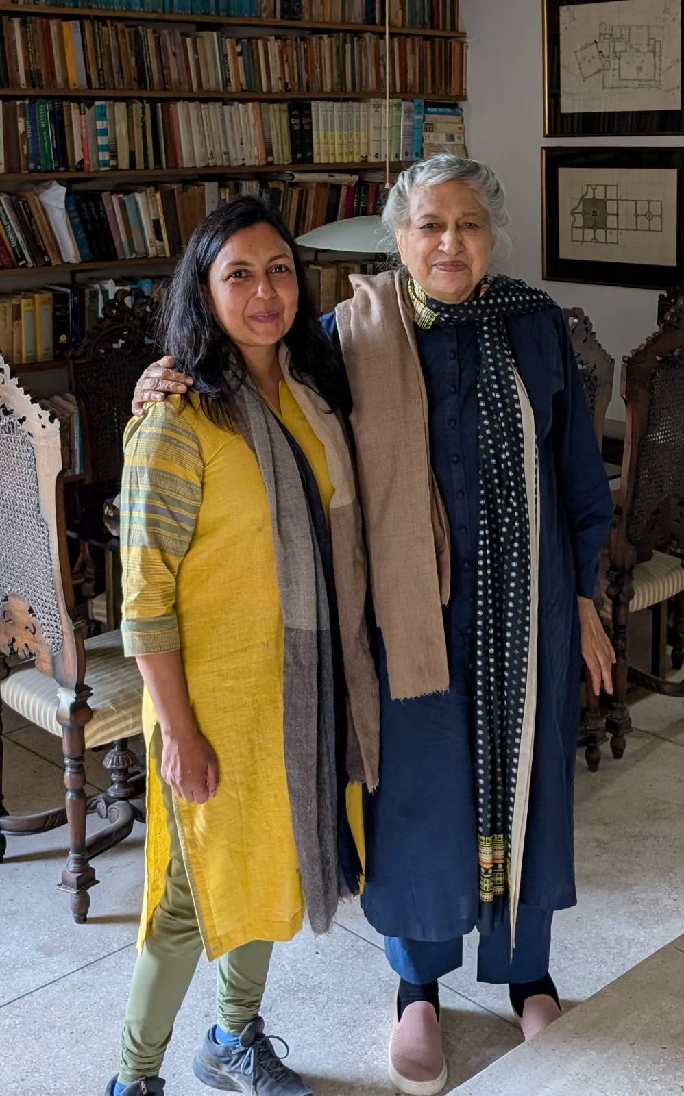 Sarika Jhawar and Yasmeen Lari - courtesy Paul Crosby