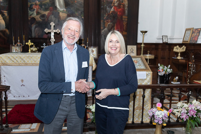 John Sell receiving the Esher Award from Chair Nichola Tasker